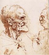 LEONARDO da Vinci Portrats of two men china oil painting artist